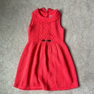 Janie and Jack orange sweater dress